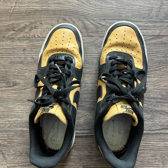 Nike Black and Yellow Sneakers size 9 Nike Air Force 1 Low Custom - Picture 8 of 11